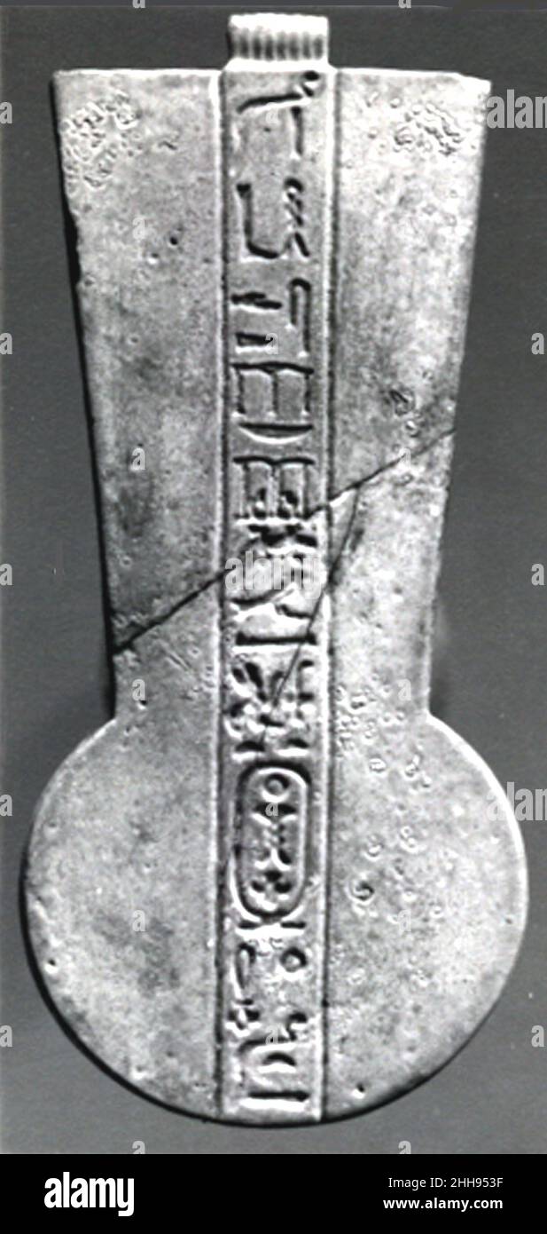 Menat schrieb für Psamtik oder Apries 664–525 v. Chr. späte Periode, Saite. Menat für Psamtik oder Apries 558354 Stockfoto