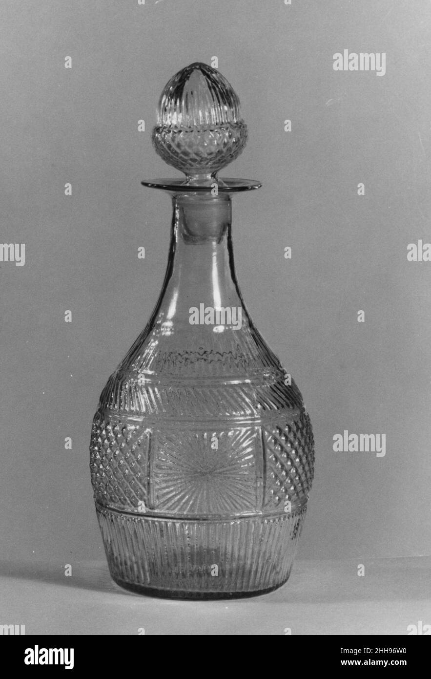 Dekanter 1820–40 Möglicherweise Boston & Sandwich Glass Company. Dekanter 3098 Stockfoto