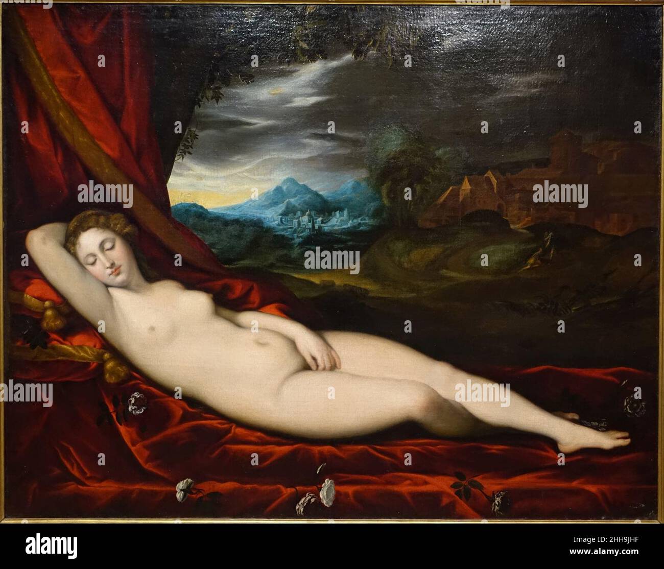 Schlafende Venus, Tizian-Imitator, c. 1600, Stockfoto