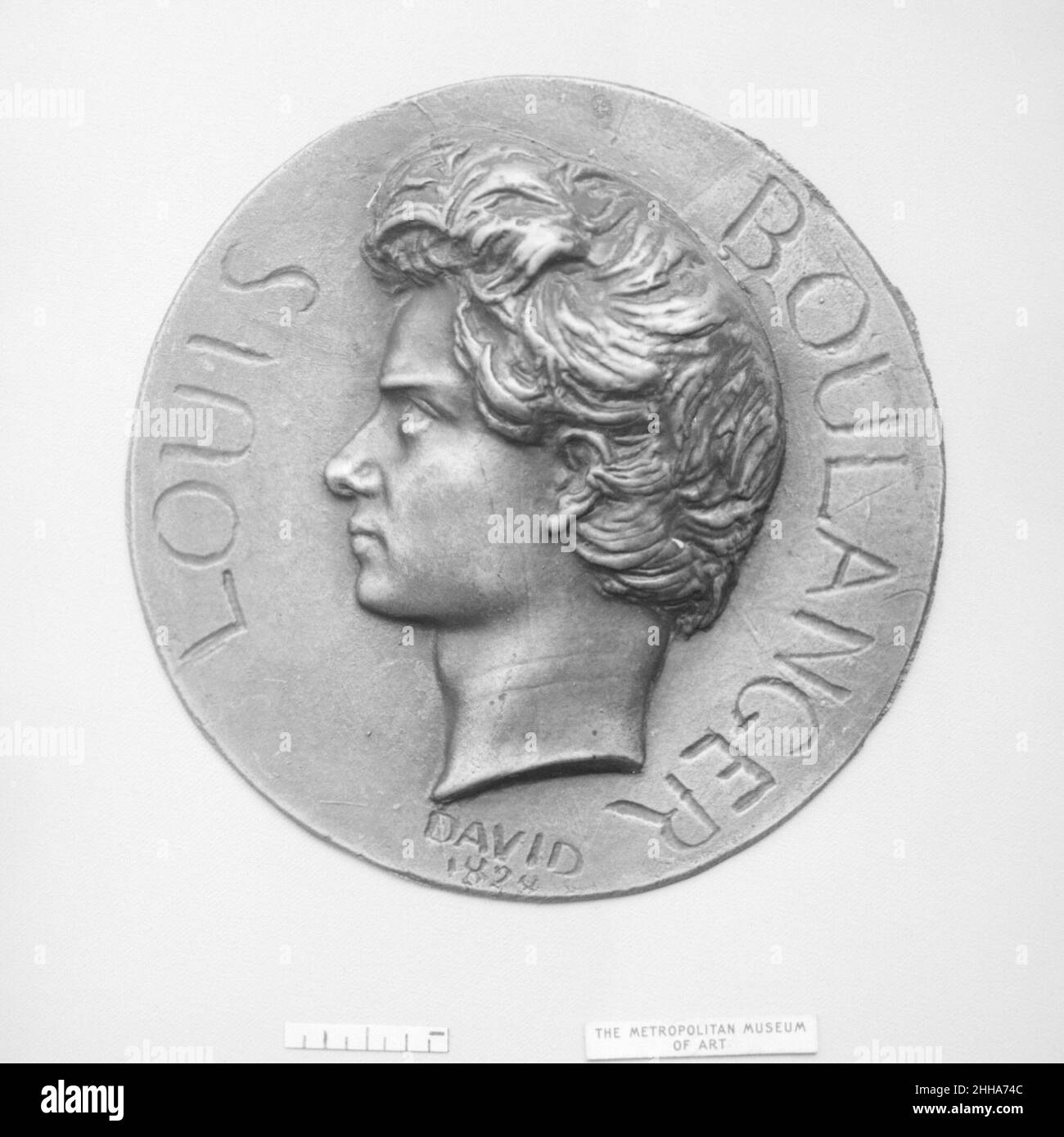 Louis Boulanger (1806–1867), französischer Historienmaler 1828 Pierre Jean David d'Angers Französisch Pierre-Jean David d'Angers war der produktivste und einer der bedeutendsten französischen Bildhauer der ersten Hälfte des 19. Jahrhunderts. Während seiner fast fünfzigjährigen Karriere (1819–1856) blieb David seiner Überzeugung treu, dass skulpturale Denkmäler, die den Leistungen großer Männer und Frauen gewidmet sind, die Größe eines Volkes am dauerhaftesten und lebhaftesten zum Ausdruck bringen. Er suchte kontinuierlich Aufträge für Denkmäler mit historischen und zeitgenössischen Figuren, die er bewunderte, um sich zu verpflichten Stockfoto