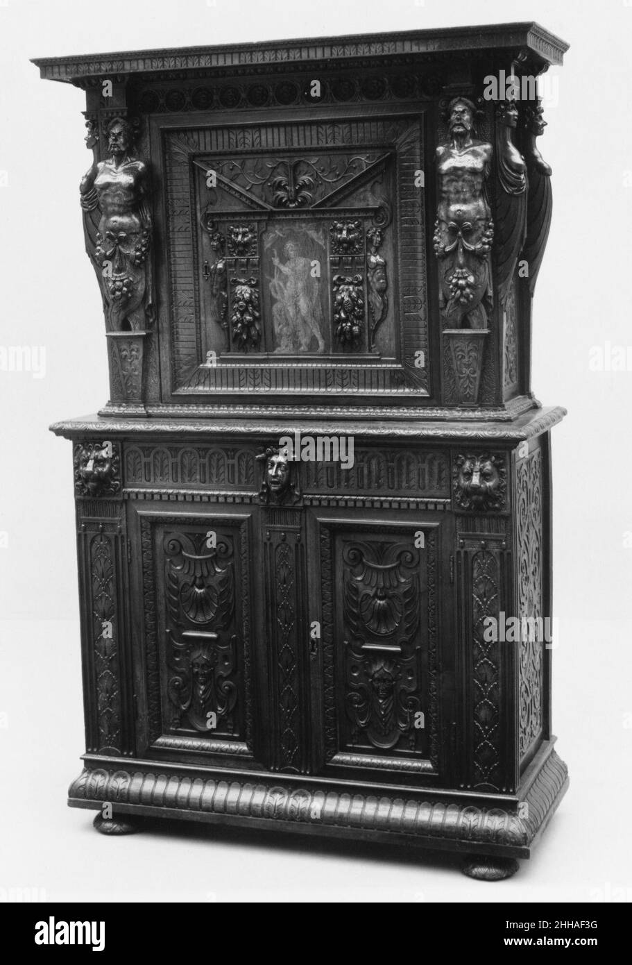 Schrank 19th Jahrhundert Stil von Hugues Sambin Französisch. Schrank 192768 Stockfoto