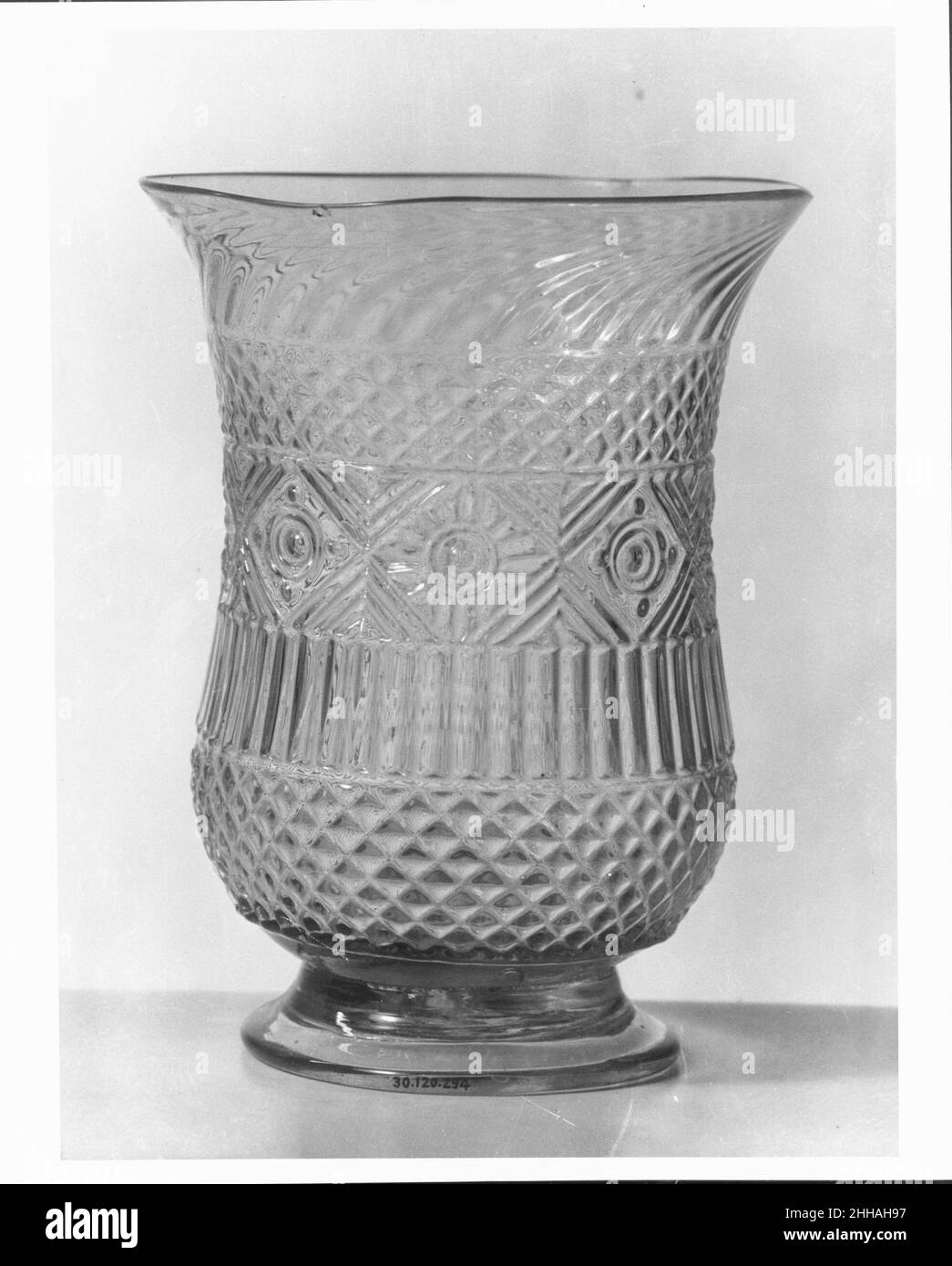 Sellerie Glass 1820–40 Amerikanisch. Sellerie Glas 1490 Stockfoto