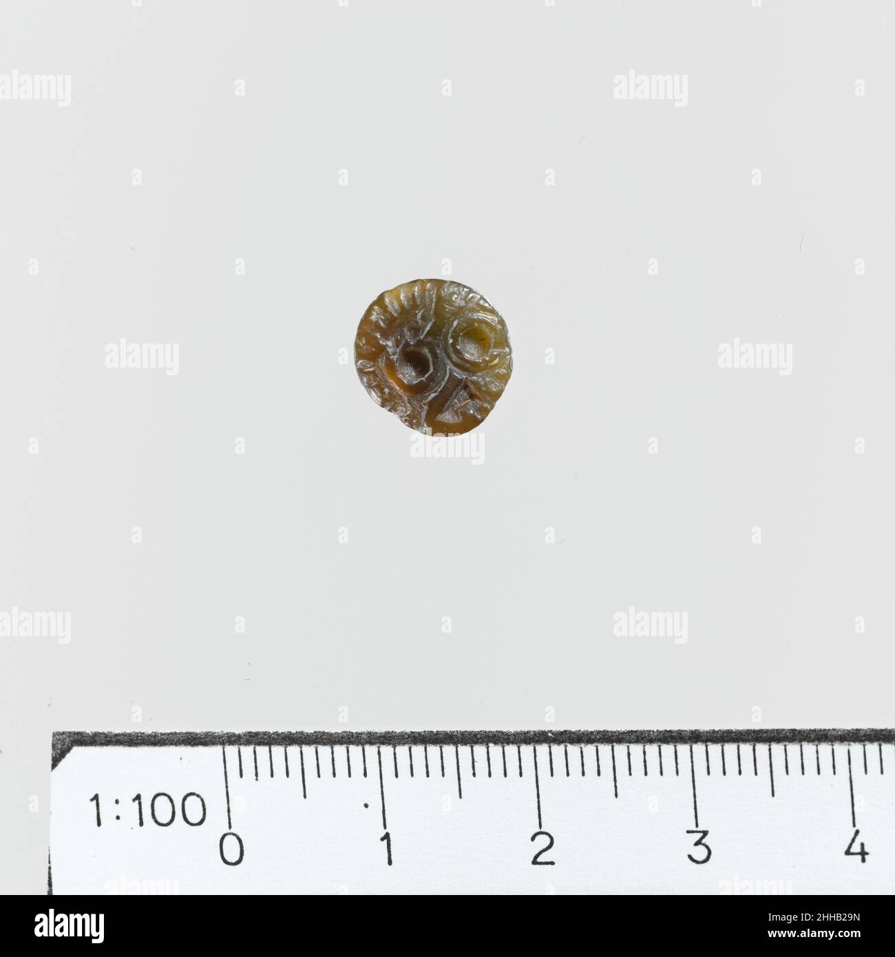 Versiegelt Minoan. Seal 251964 Minoan, Seal, Serpentine, andere: 11/16 x 7/16 Zoll (1,7 x 1,1 cm). Das Metropolitan Museum of Art, New York. Vermächtnis von Richard B. Seager, 1926 (26.31.12) Stockfoto