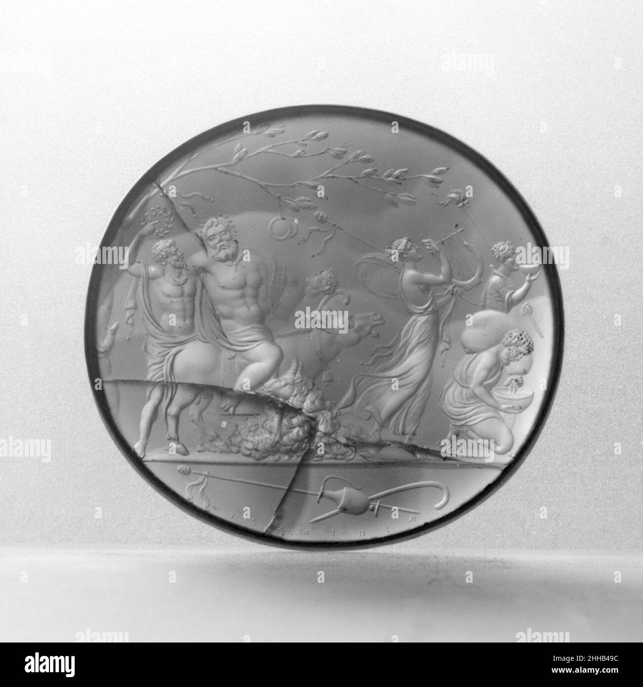 Bacchic Prozession erste Hälfte 19th Jahrhundert Luigi Pichler. Bacchic Prozession 194606 Stockfoto