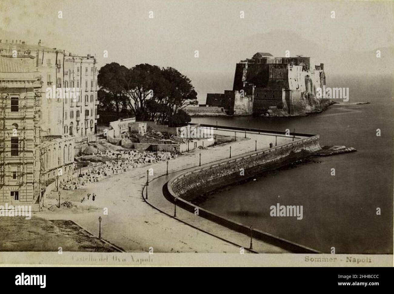 Sommer, Giorgio (1834-1914) - Castel dell'Ovo - Napoli. Stockfoto