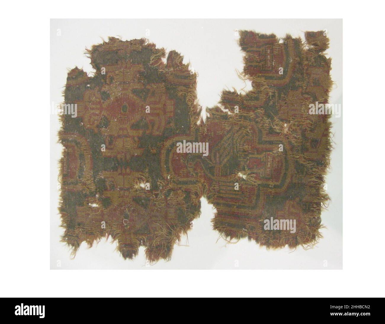 Textile Fragment 4th–6th Jahrhundert oder 9th Jahrhundert. Textile Fragment 456913 Stockfoto