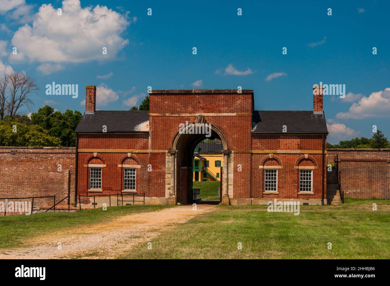 Foto des Haupteingangs des Fort Washington National Park, Maryland USA Stockfoto