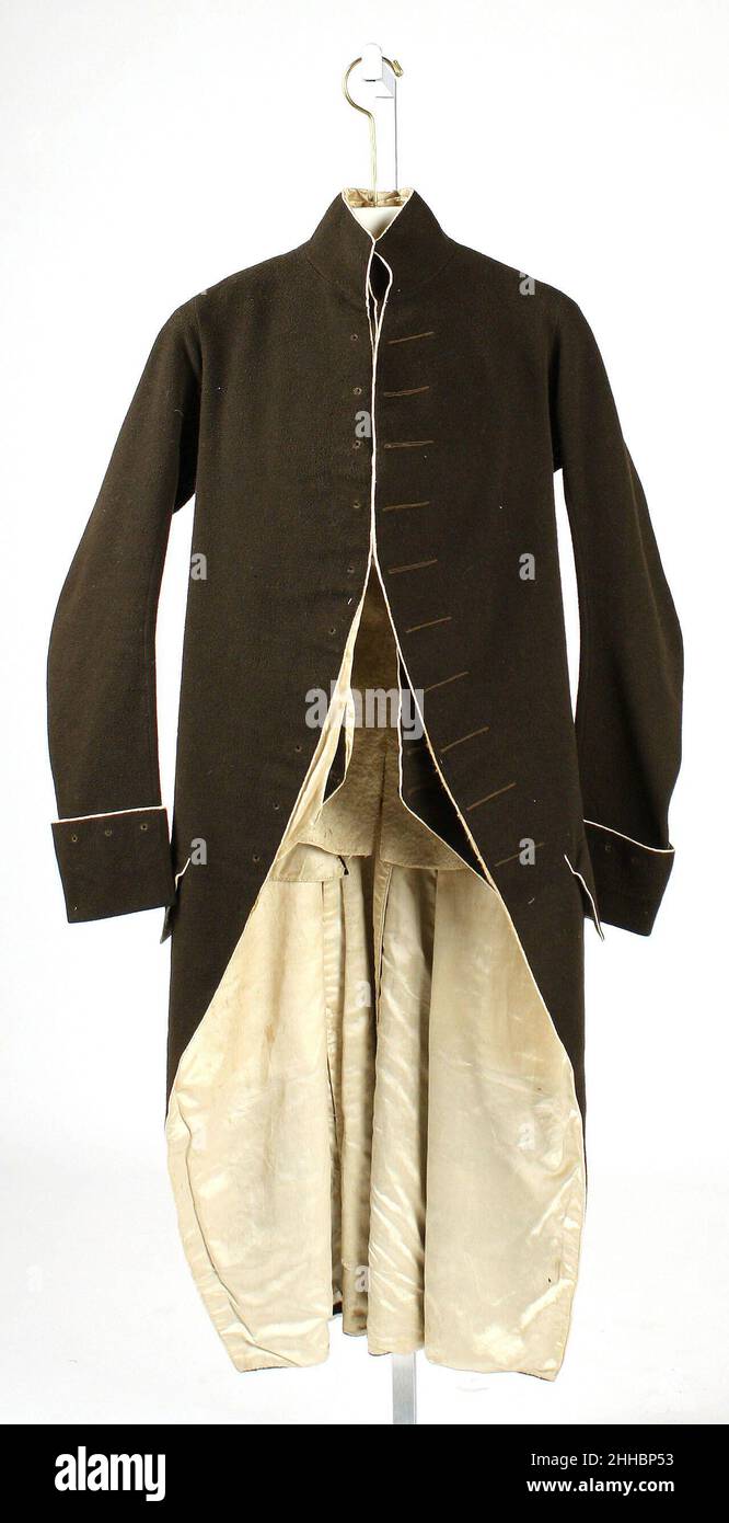 Anzug viertes Viertel 18th Jahrhundert europäisch. Anzug 91878 Stockfoto