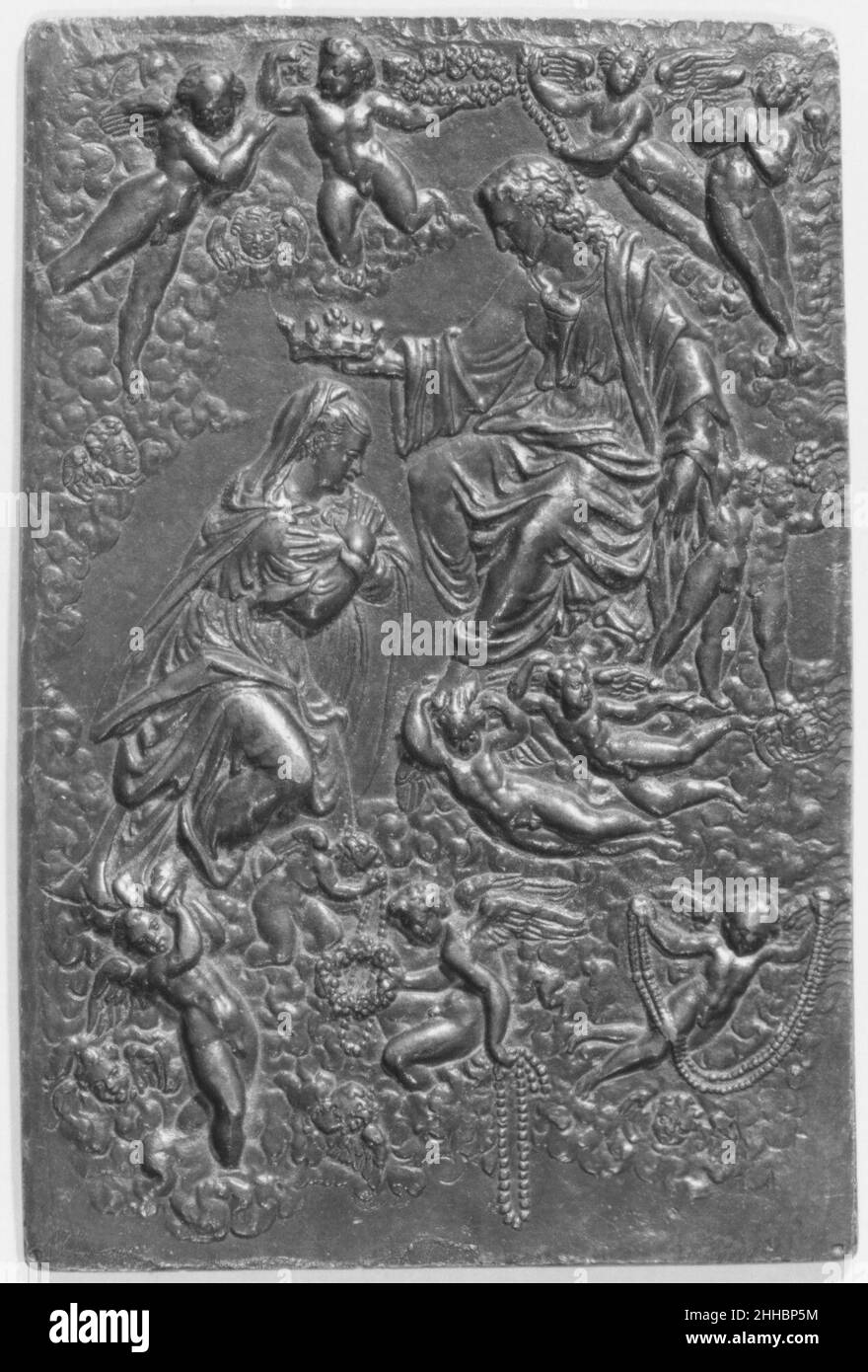 Krönung der Jungfrau Ca. 1575 Italienisch, Venedig. Krönung der Jungfrau 207532 Stockfoto