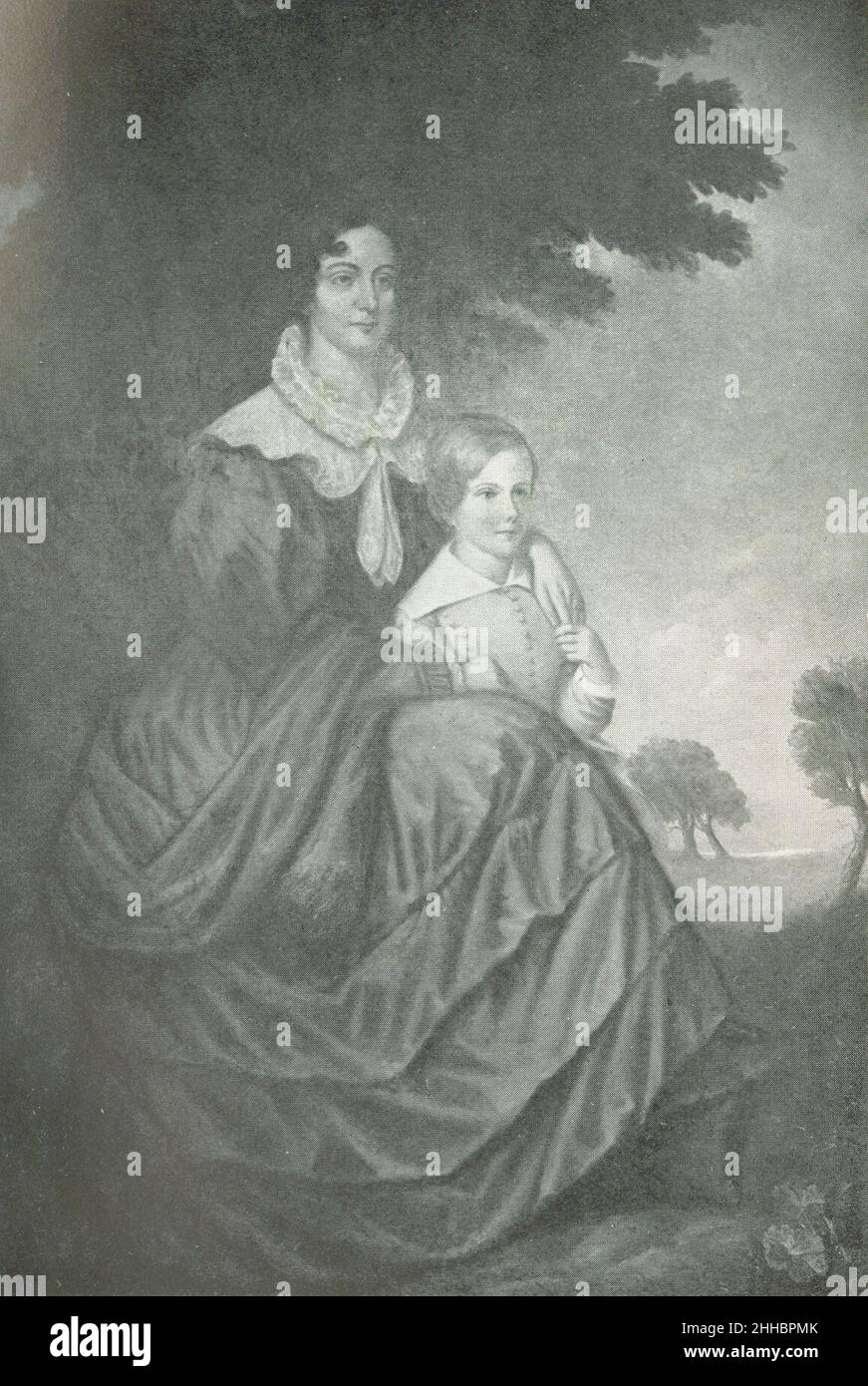 Sophia Charlotte Baring-Gould und ihr ältester Sohn Sabine. Stockfoto