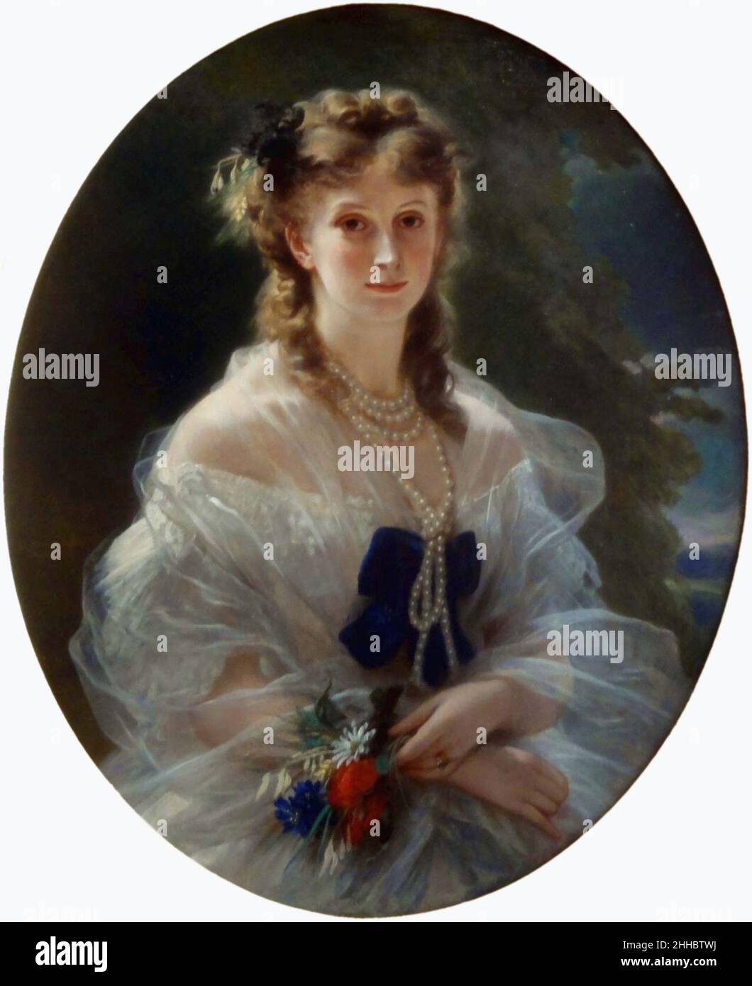 Sophie Troubetskoï, Duchesse de Morny, 1863 (sans Cadre). Stockfoto