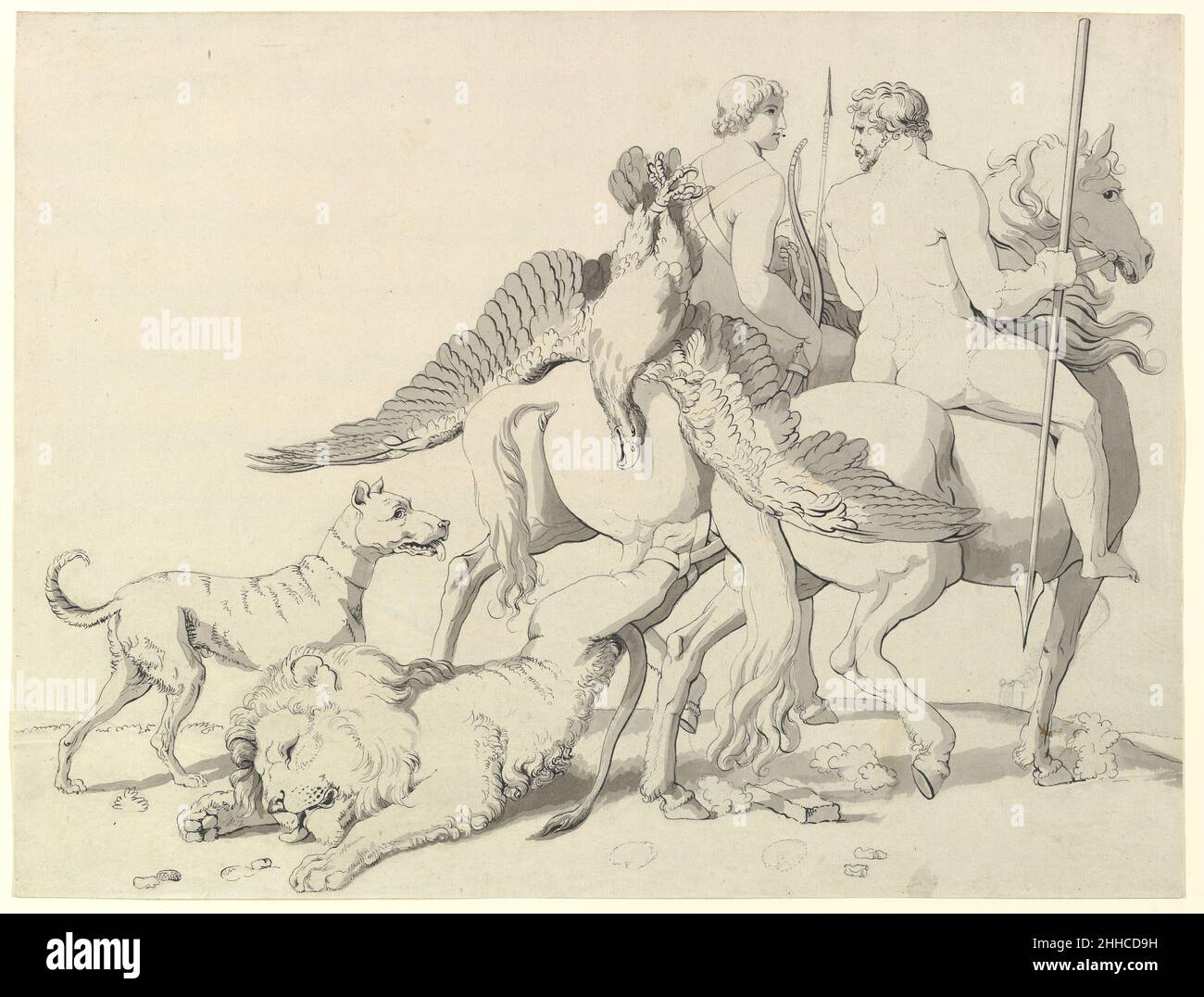 Mannsstärke Ende 18th–Anfang 19th Jahrhundert Johann Heinrich Wilhelm Tischbein Deutsch. Die Stärke des Mannes 395792 Stockfoto