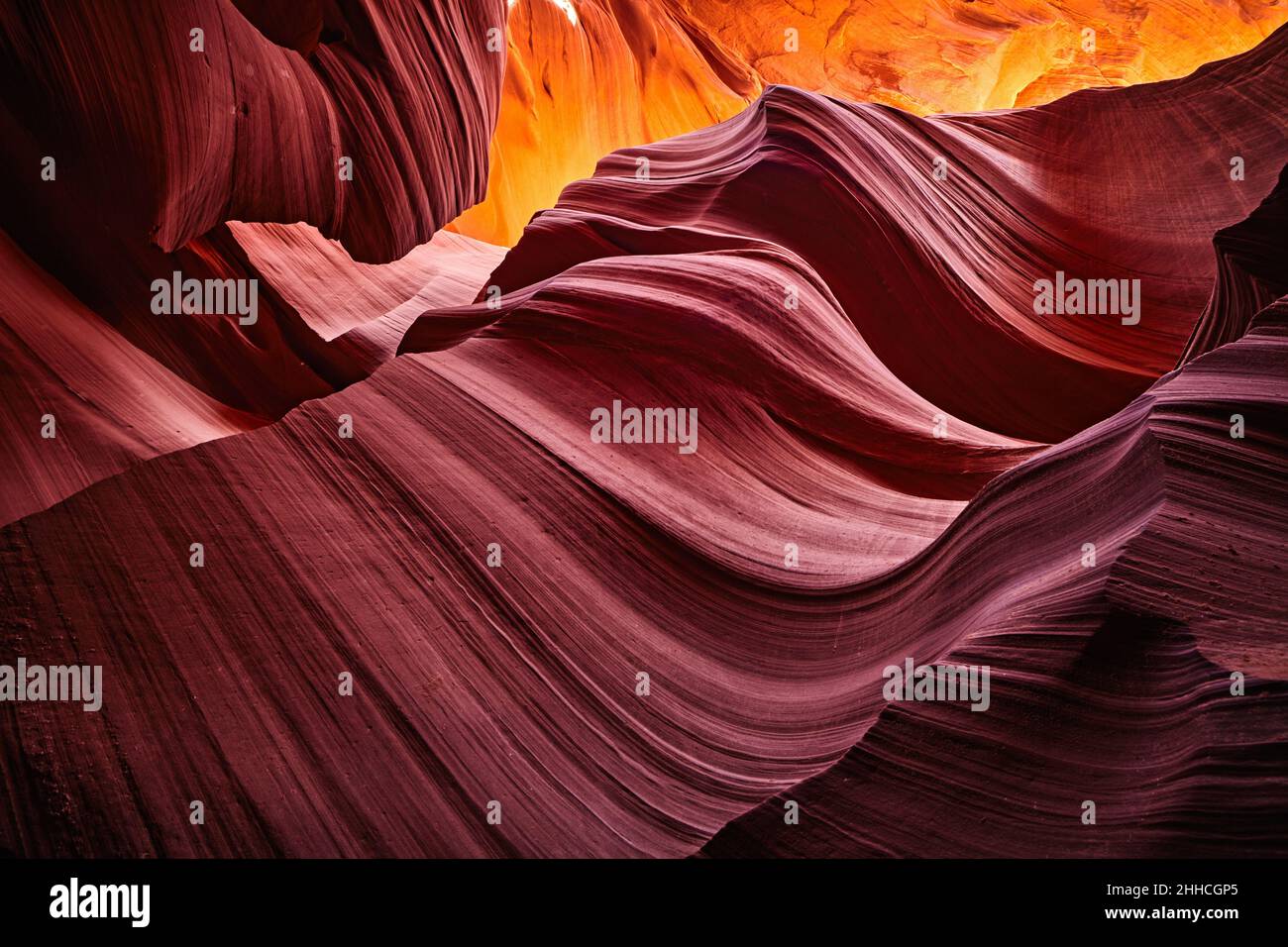 Senken Sie Antelope Canyon, Arizona, USA Stockfoto
