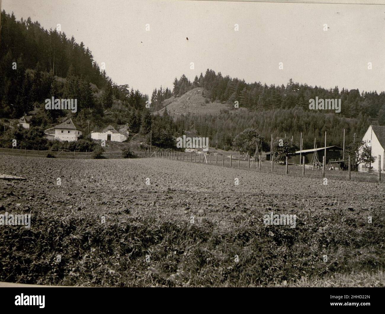 Sprengmittel-Abtlg.des Mob.Schanzzeugdepot 7.in St.Veit a.d.Glan. (Gesammtansicht.) 31-7,1917. Stockfoto