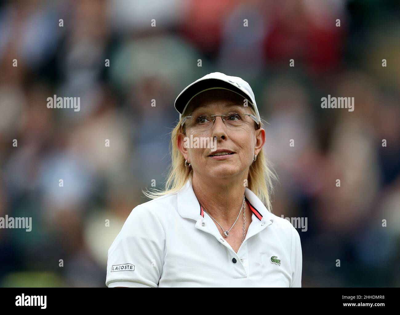 Datei-Foto vom 19-05-2019 von Martina Navratilova, die Organisatoren der Australian Open beschuldigt hat, vor China wegen des Verbots von T-Shirts zur Unterstützung von Peng Shuai „kapituliert“ zu haben. Ausgabedatum: Montag, 24. Januar 2022. Stockfoto