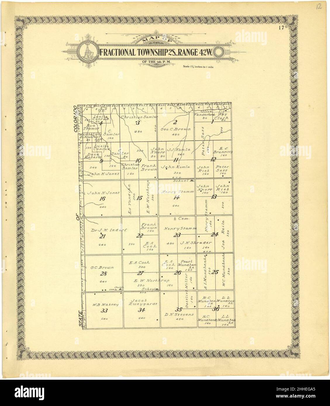 Standard Atlas of Cheyenne County, Kansas inklusive einem Plat Buch