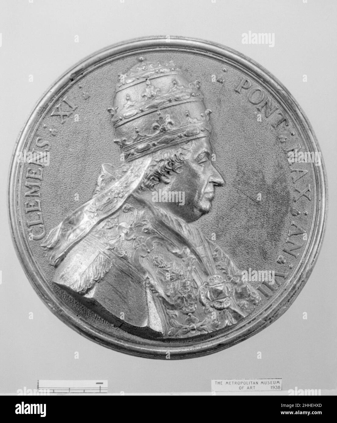 Papst Clemens XI. (Giovanni Francesco Albani, 1649–1721, Papst 1700–21) 1707 Italienisch. Papst Clemens XI. (Giovanni Francesco Albani, 1649–1721, Papst 1700–21) 198313 Stockfoto