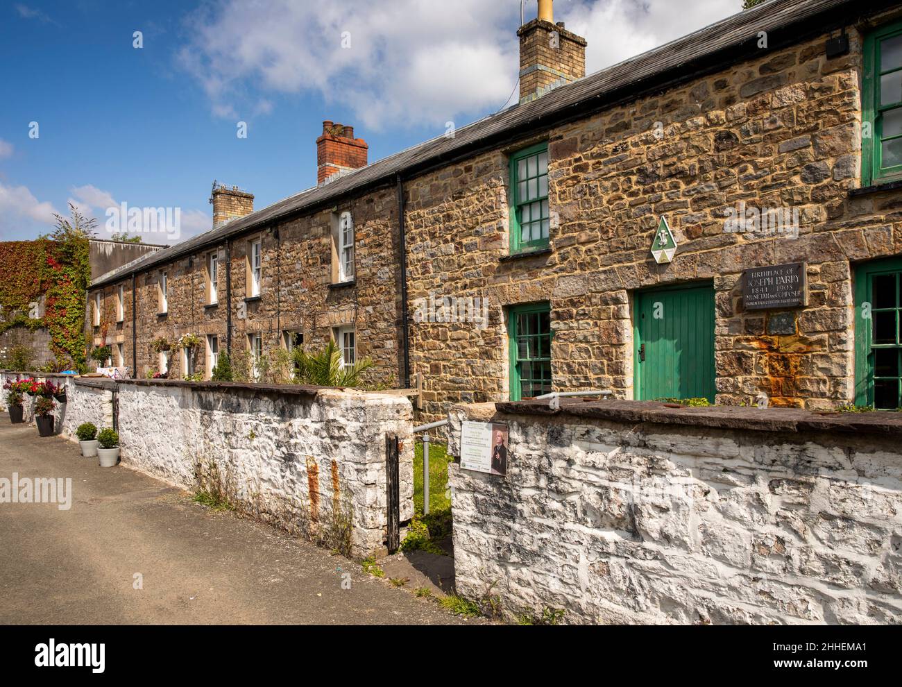 Großbritannien, Wales, Merthyr Tydfil, Georgetown, Chapel Row, Cottage of ‘Myfanwy’ Composer Joseph Parry Stockfoto