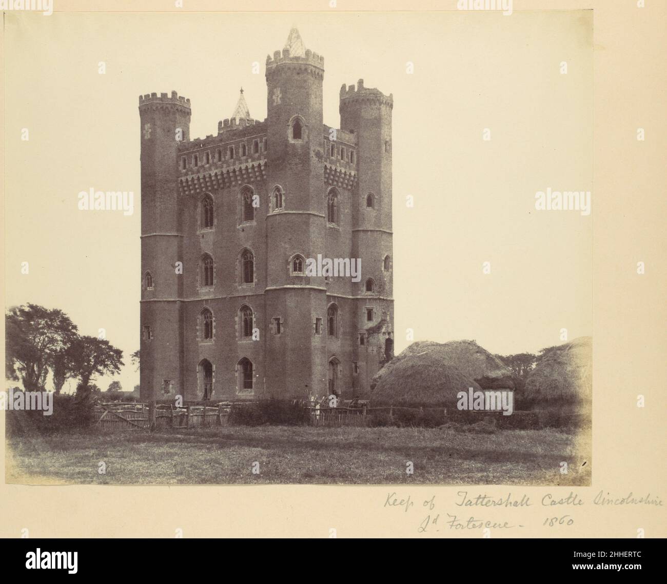 Keep of Tattershall Castle, Lincolnshire - 2nd Fortescue 1860 Alfred Capel Cure Britisch. Keep of Tattershall Castle, Lincolnshire - 2nd Fortescue 265793 Stockfoto