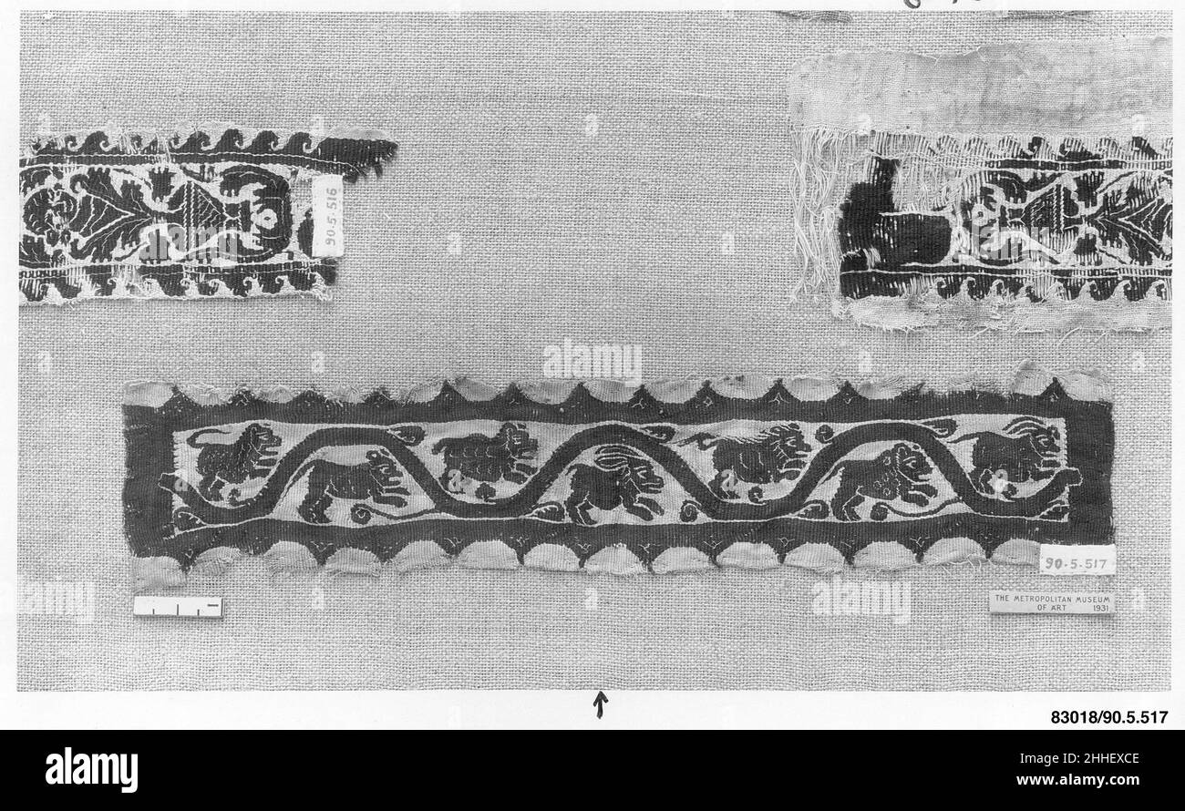 Fragment einer Hülse 3rd–4th Jahrhundert. Fragment einer Hülle 444003 Stockfoto