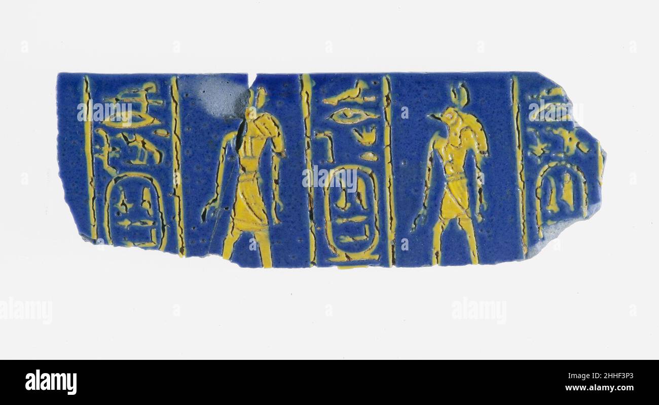 Shabti Sarg Fragment von Königin TIAA ca. 1400–1390 V. CHR. ? Neues Königreich. Shabti-Sargfragment von Königin TIAA 550197 Stockfoto