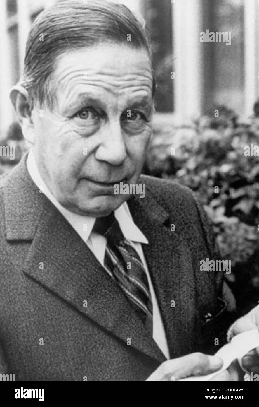 GEORGE de MESTRAL (1907-1990) Schweizer Elektroingenieur, der den Klettverschluss erfunden hat Stockfoto