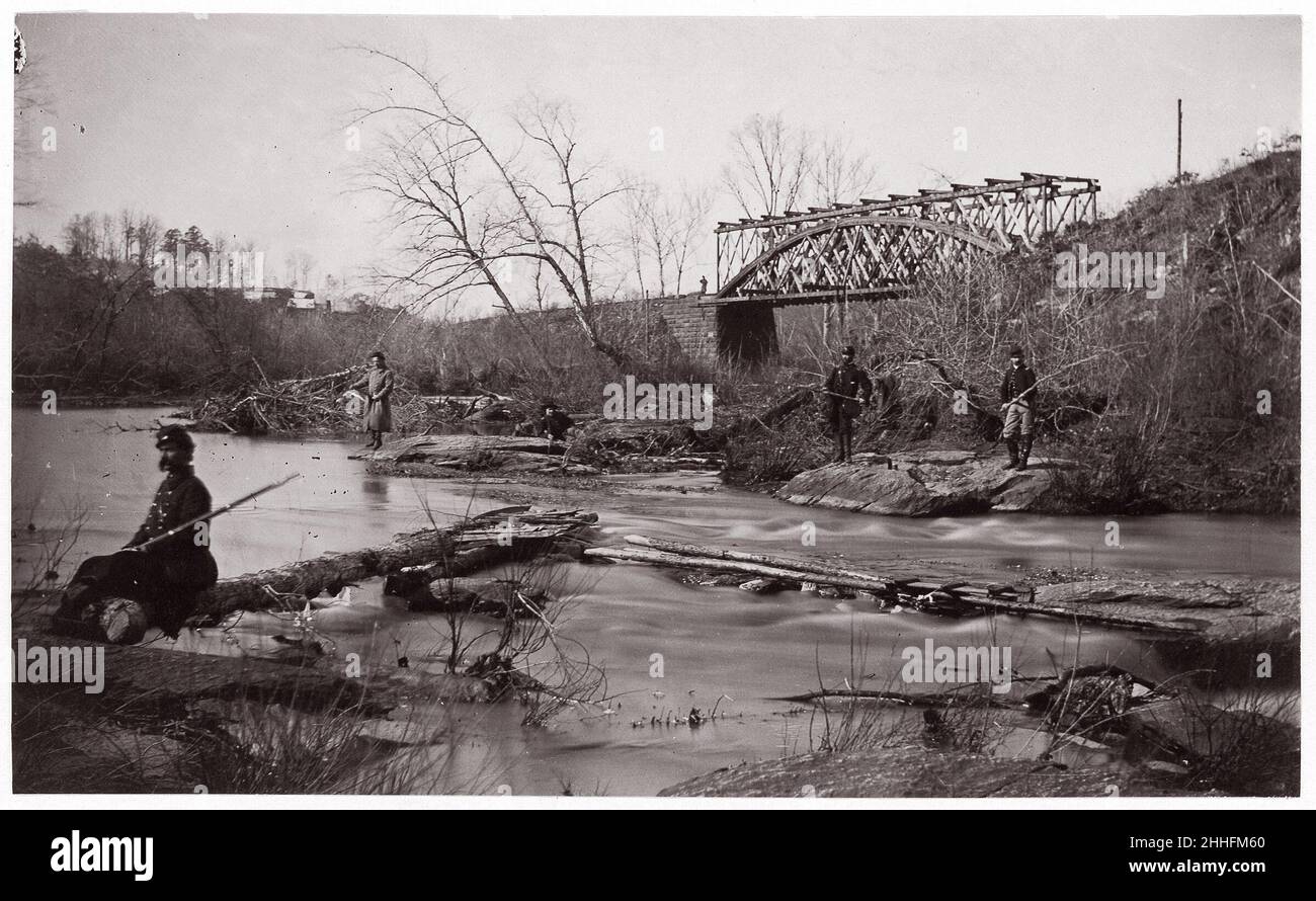 Bullenlauf. Brücke in der Nähe von Union Mills Ca. 1862 Timothy H. O'Sullivan Amerikaner, geboren Irland. Bullenlauf. Brücke In Der Nähe Von Union Mills 268071 Stockfoto