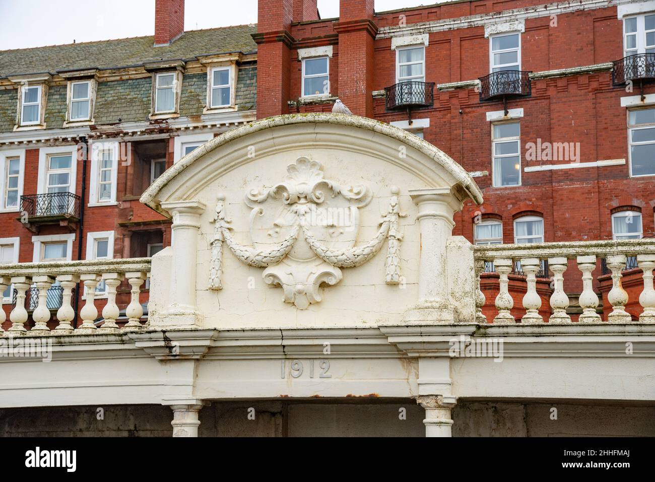 Teil der Colonade, North Shore, Blackpool, Lancashire, Großbritannien Stockfoto