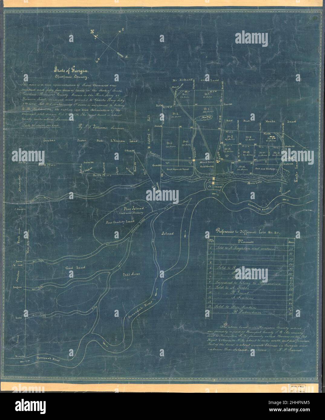 Bundesstaat Georgia, Chatham County. Stockfoto