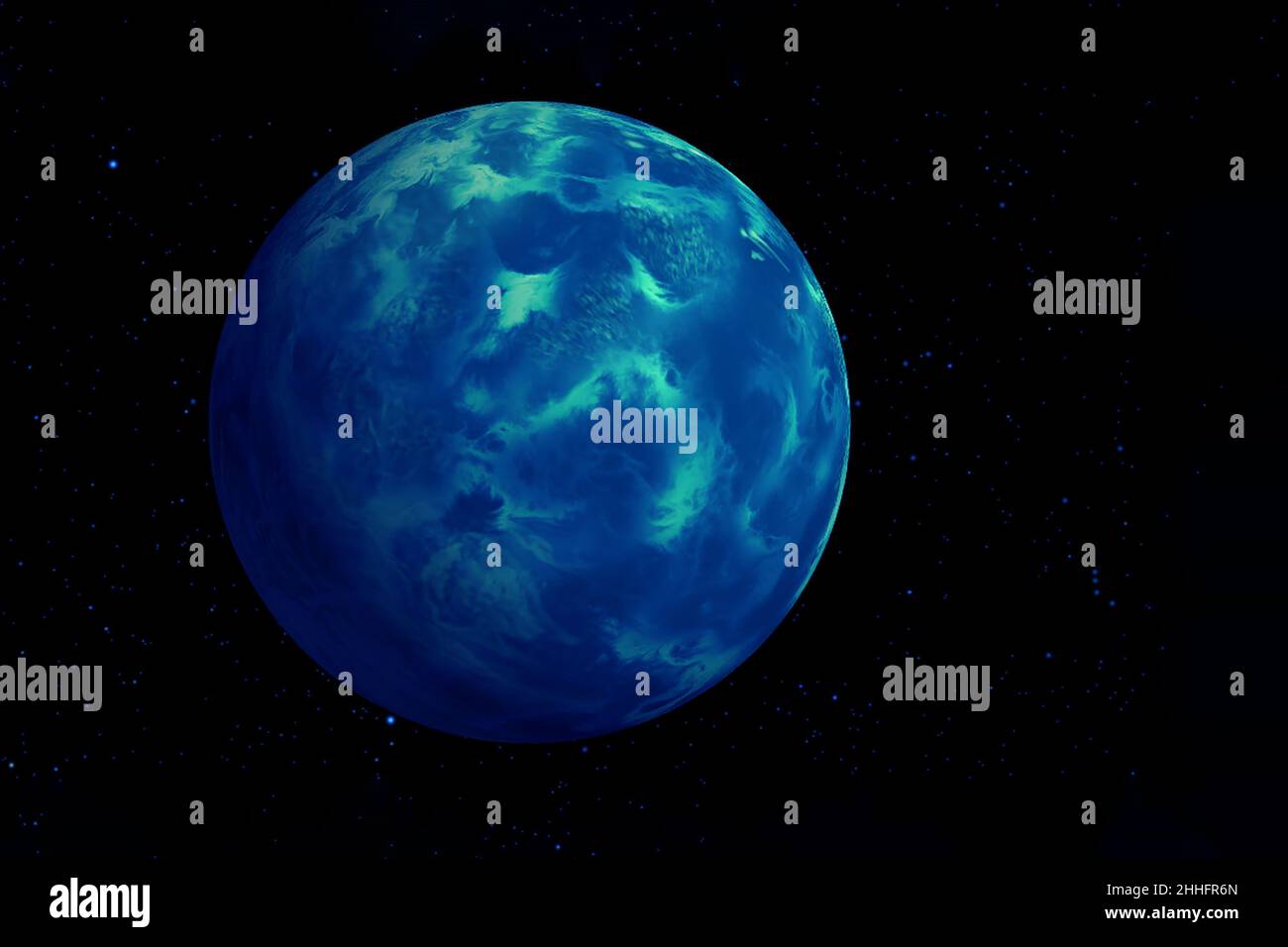 Entfernter Exoplanet. Elemente dieses Bildes, die von der NASA eingerichtet wurden. Hochwertige Fotos Stockfoto