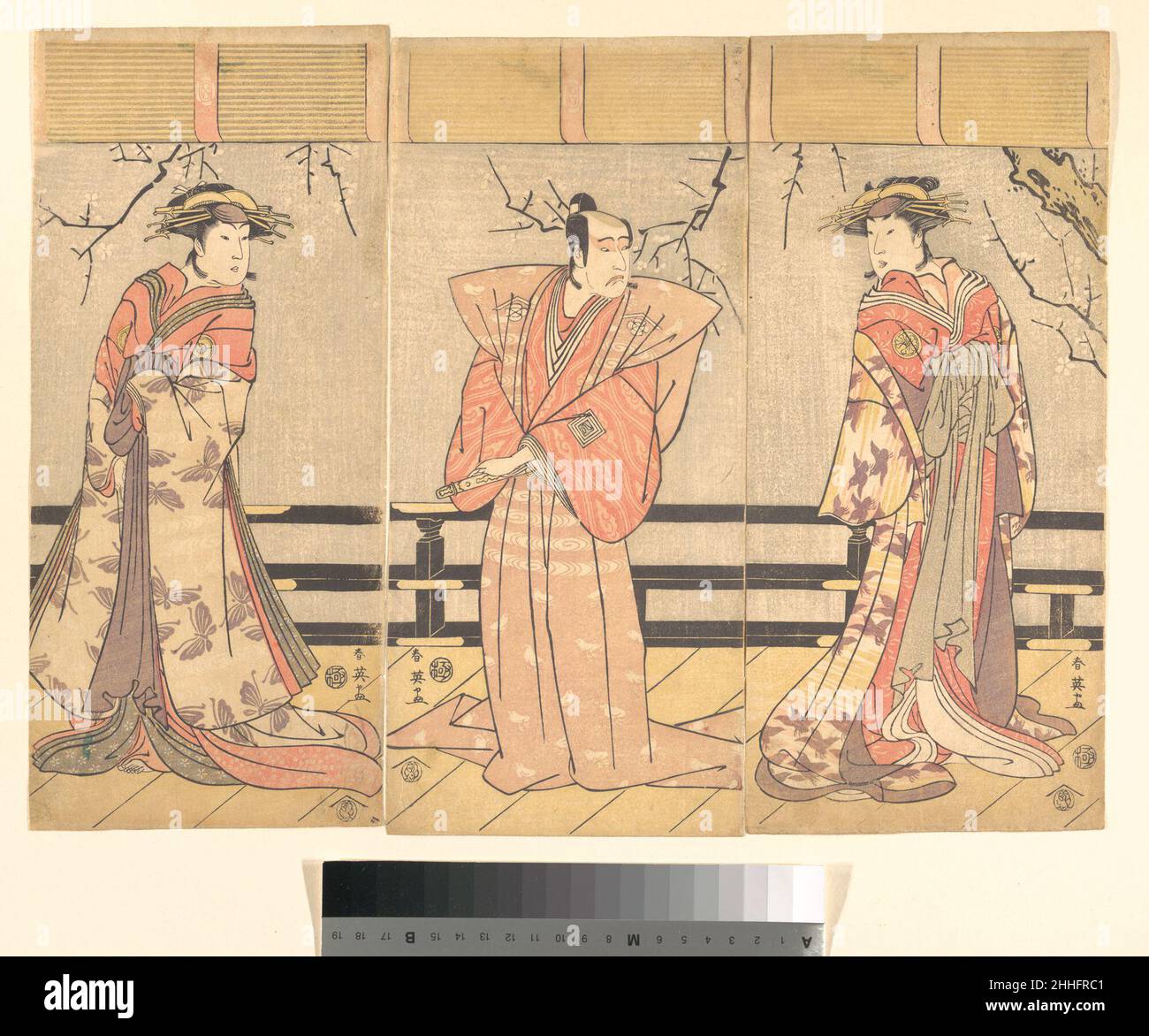 Drucken 1762–1819 Katsukawa Shun'ei 勝川春英 Japanisch. Drucken Sie 56011 Stockfoto