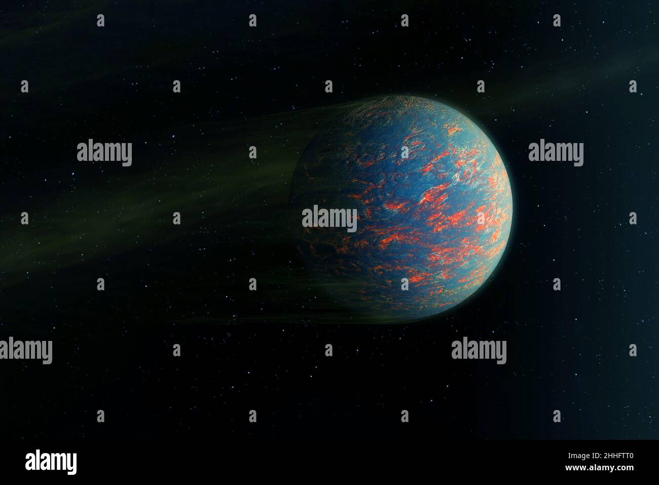 Entfernter Exoplanet. Elemente dieses Bildes, die von der NASA eingerichtet wurden. Hochwertige Fotos Stockfoto