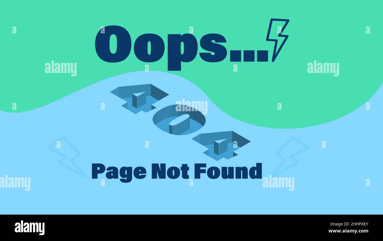 404 Fehler - Webseite nicht gefunden .Web-Seite-Wartung .Website-Fehler Stockfoto