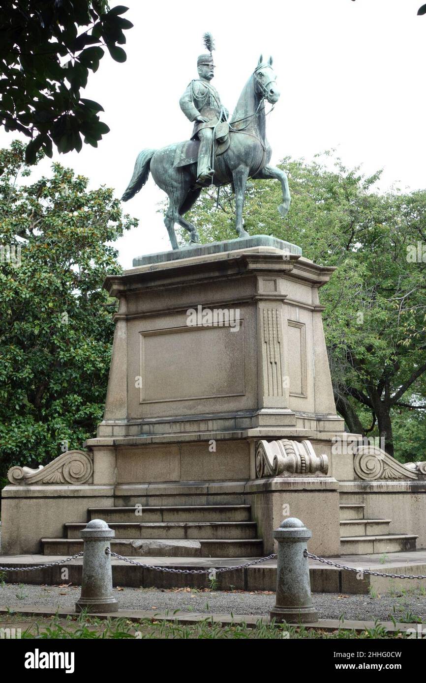 Statue von Komatsu Akihito (Ueno, Tokio) Stockfoto