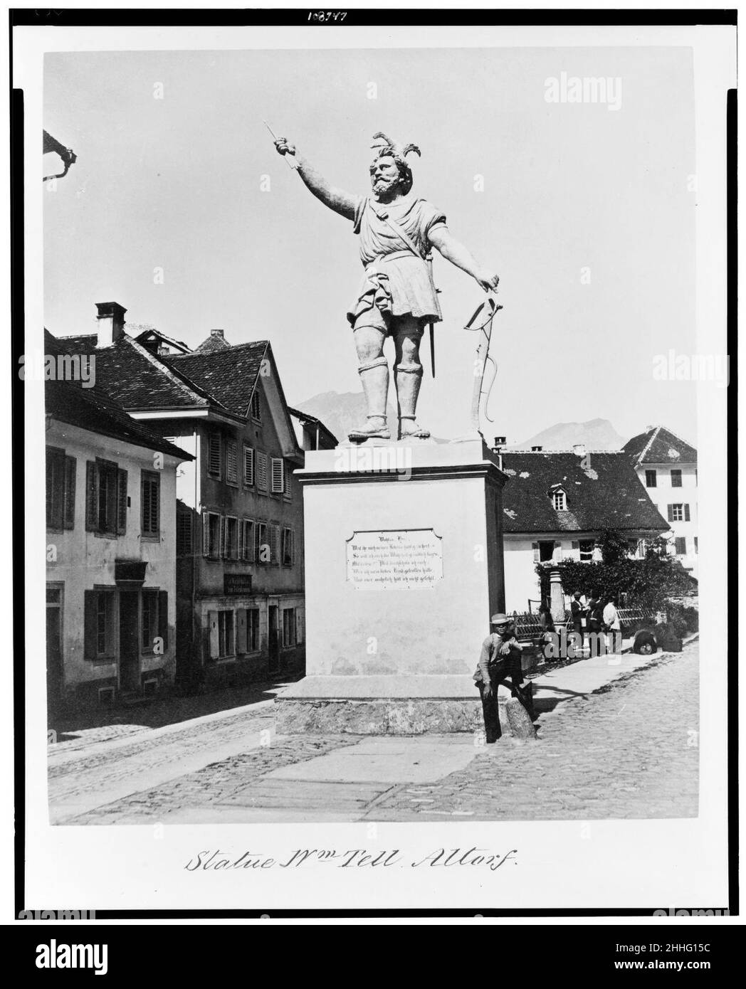 Statue Wm. Erzählen. Altorf Stockfoto