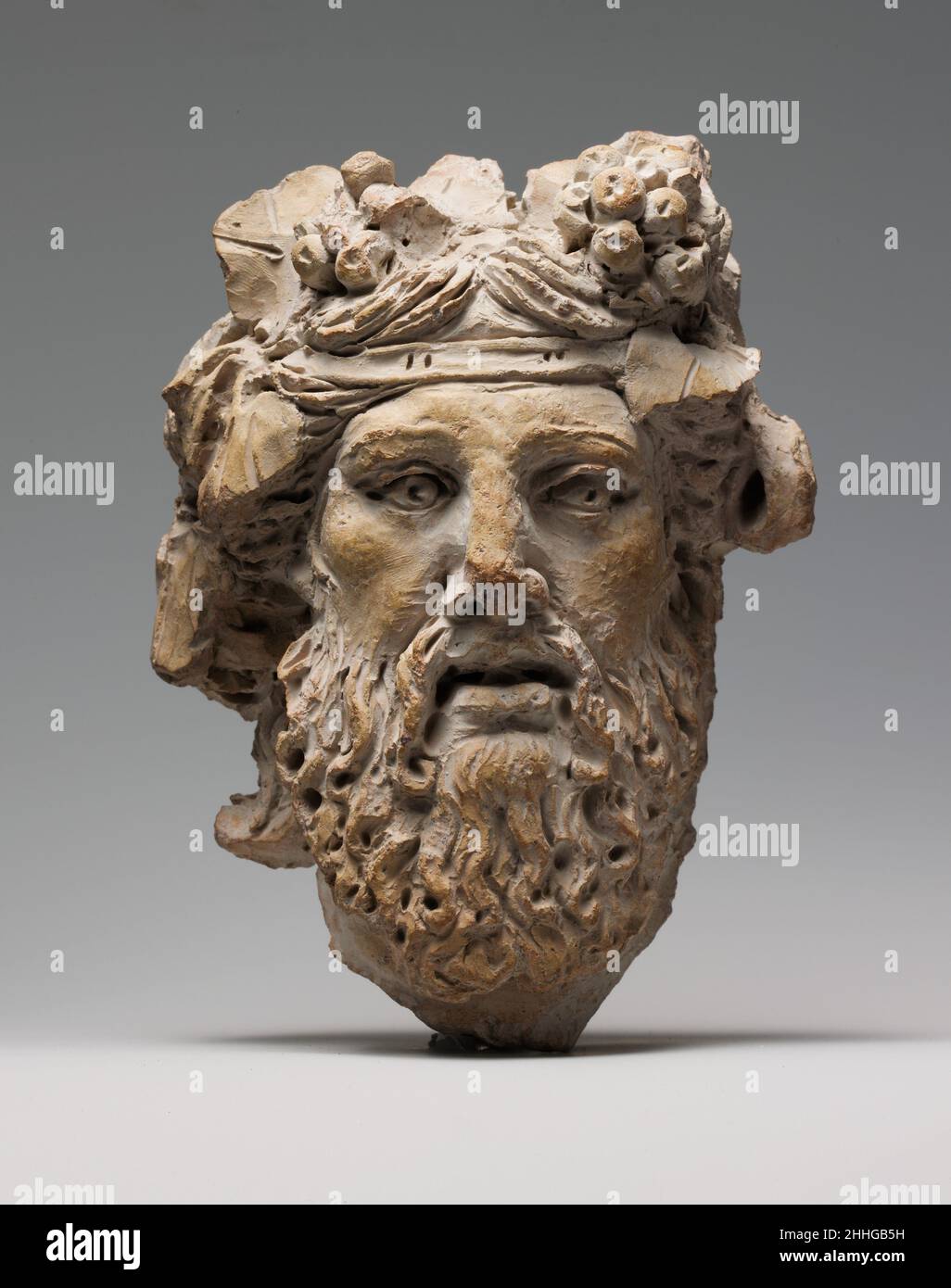 TerrakottaKopf von Dionysos 1st Jahrhundert B.C. Griechische oder