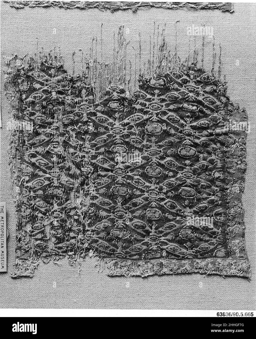 Textile Fragment 6th–7th Jahrhundert. Textile Fragment 444144 Stockfoto