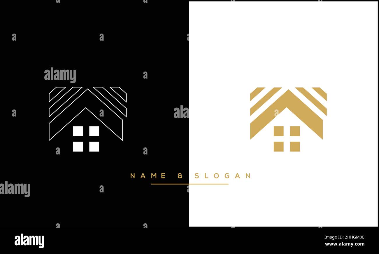 Real Estate Logo Design For Business Stock Vektor