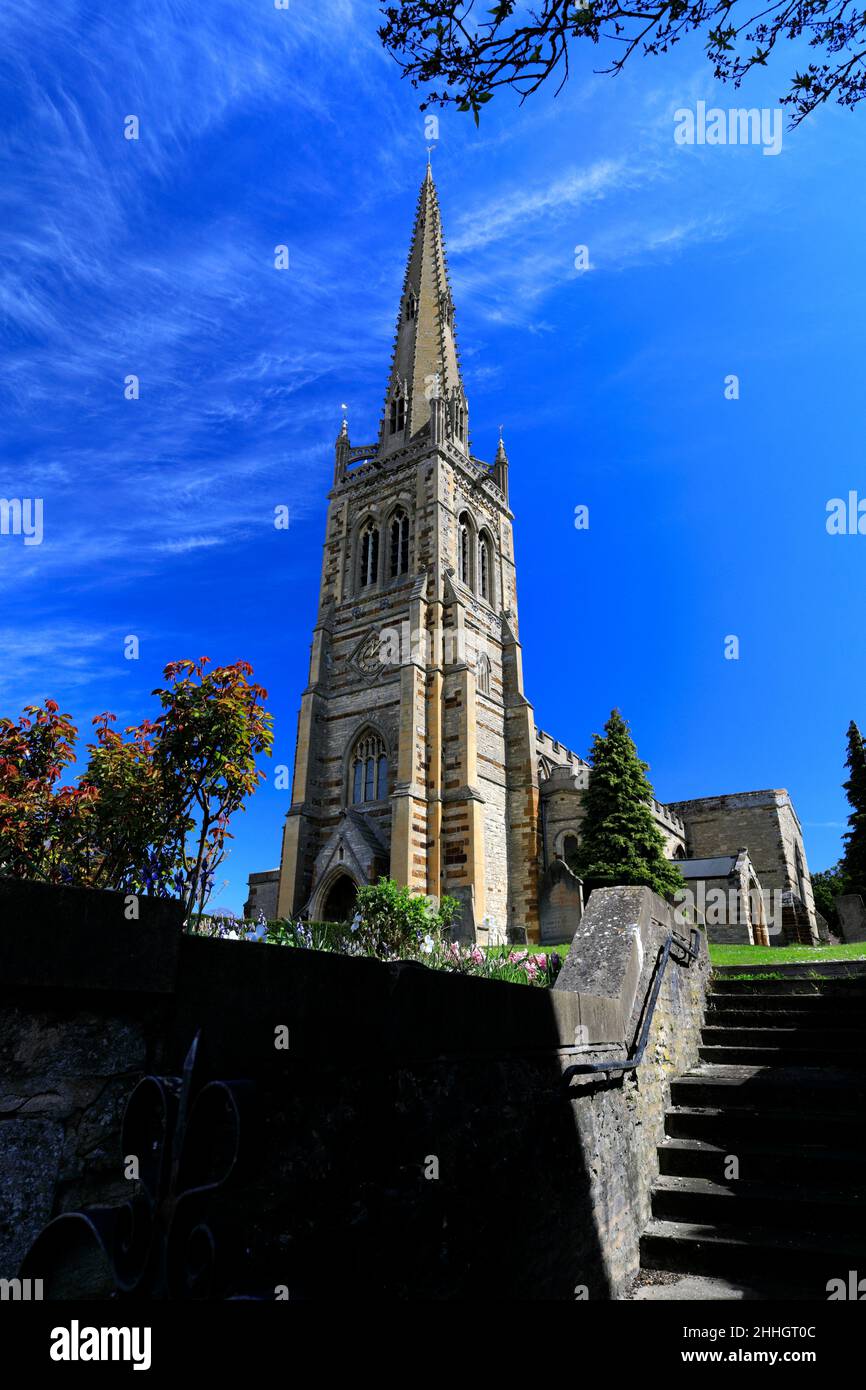 St Marys Kirche, Rushden Stadt, Northamptonshire, England, Großbritannien Stockfoto