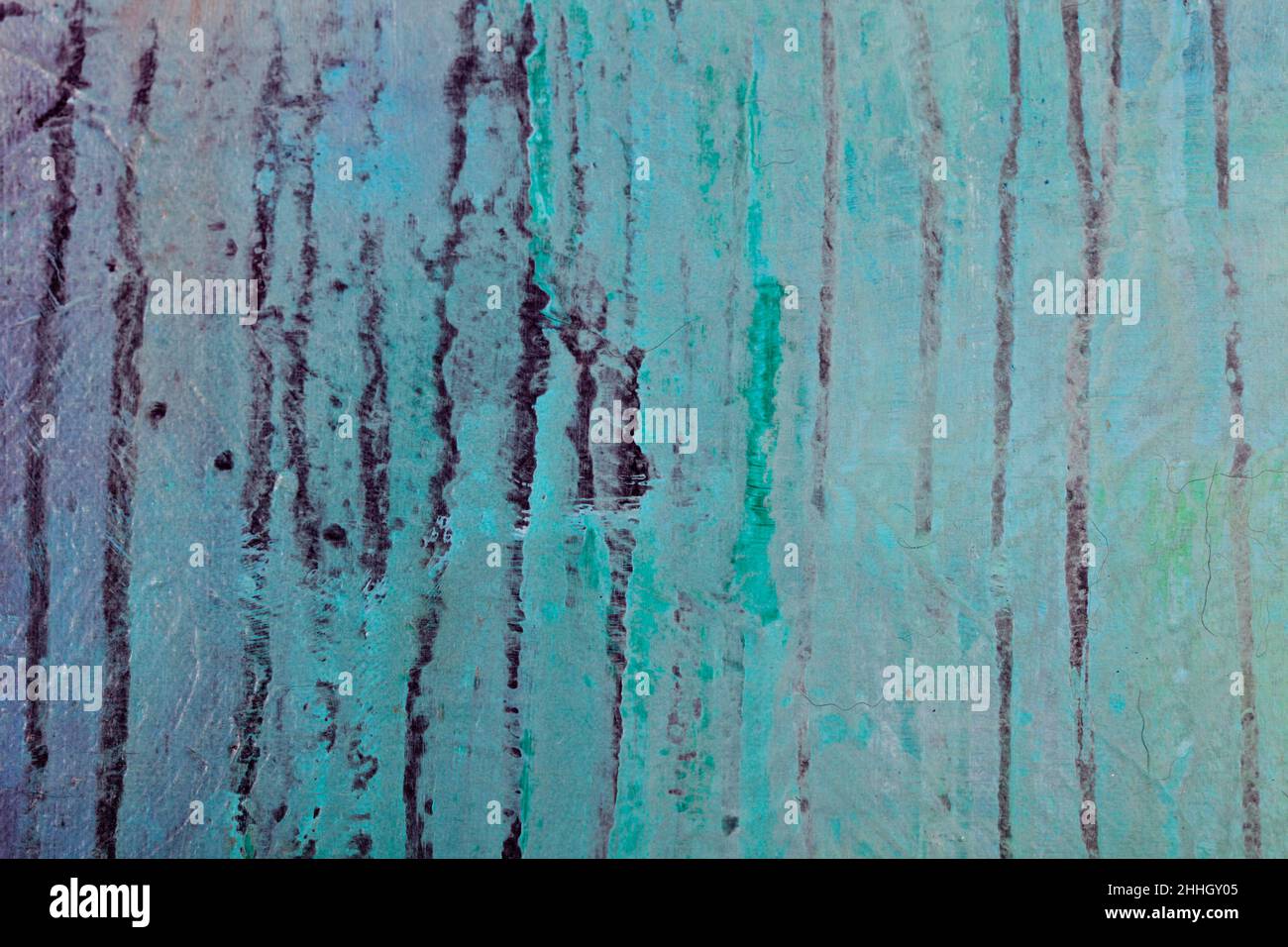 Textur der Betonwand. Blaue, grüne und schwarze Farben. Hintergründe Texturen. Stockfoto