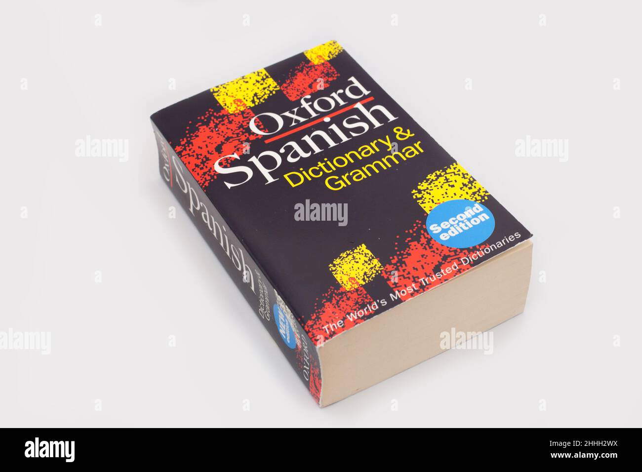 Das Oxford Spanisch Wörterbuch und Grammatik, Englisch Wörterbuch Stockfoto