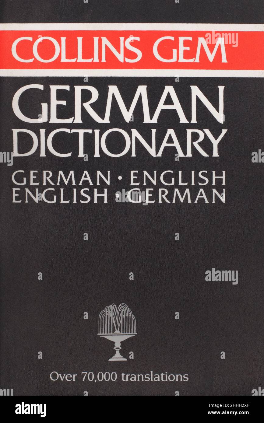 Ein Collins Juwel, Deutsch, Englisch Wörterbuch Stockfoto