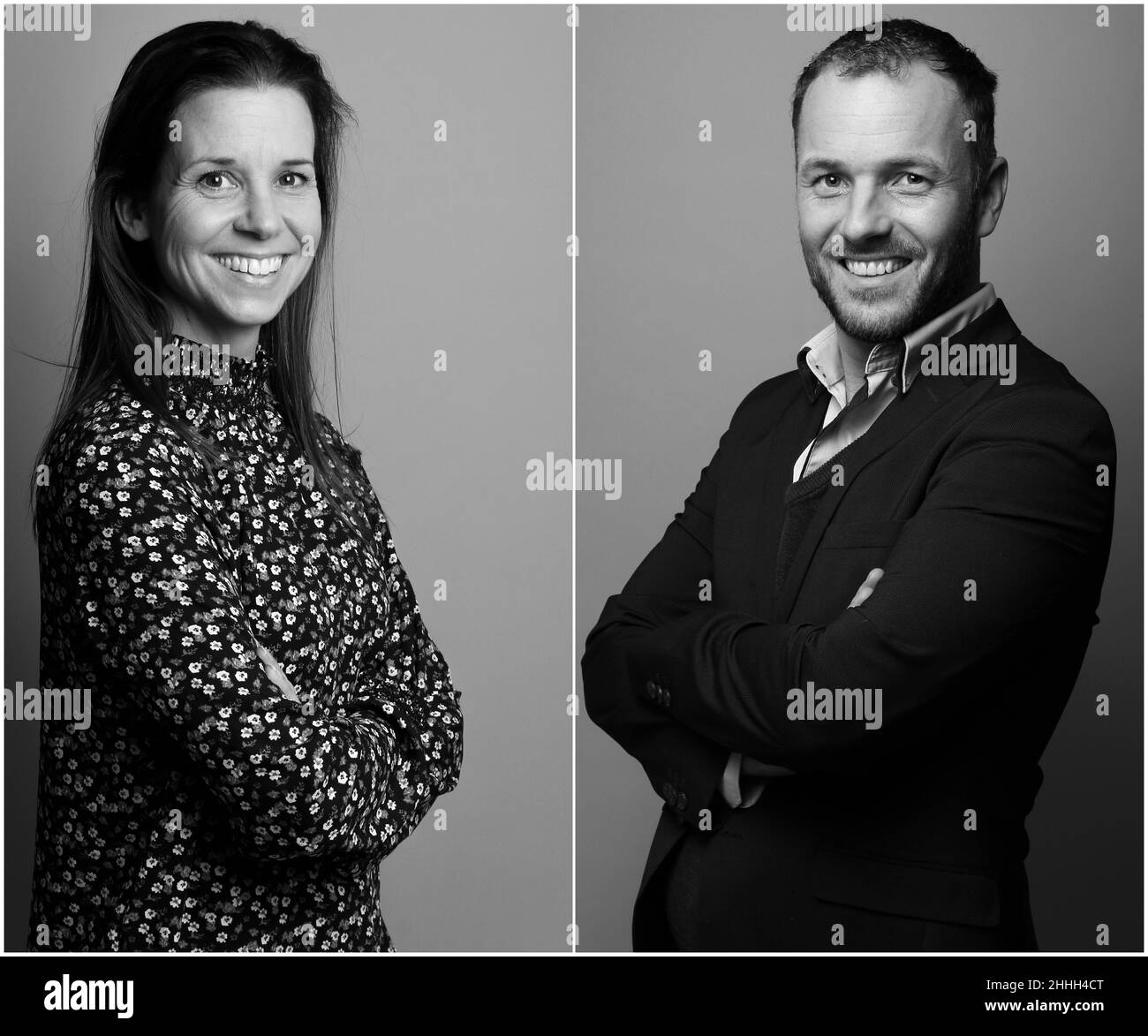 Gruppe von Menschen in einer Collage Stockfoto