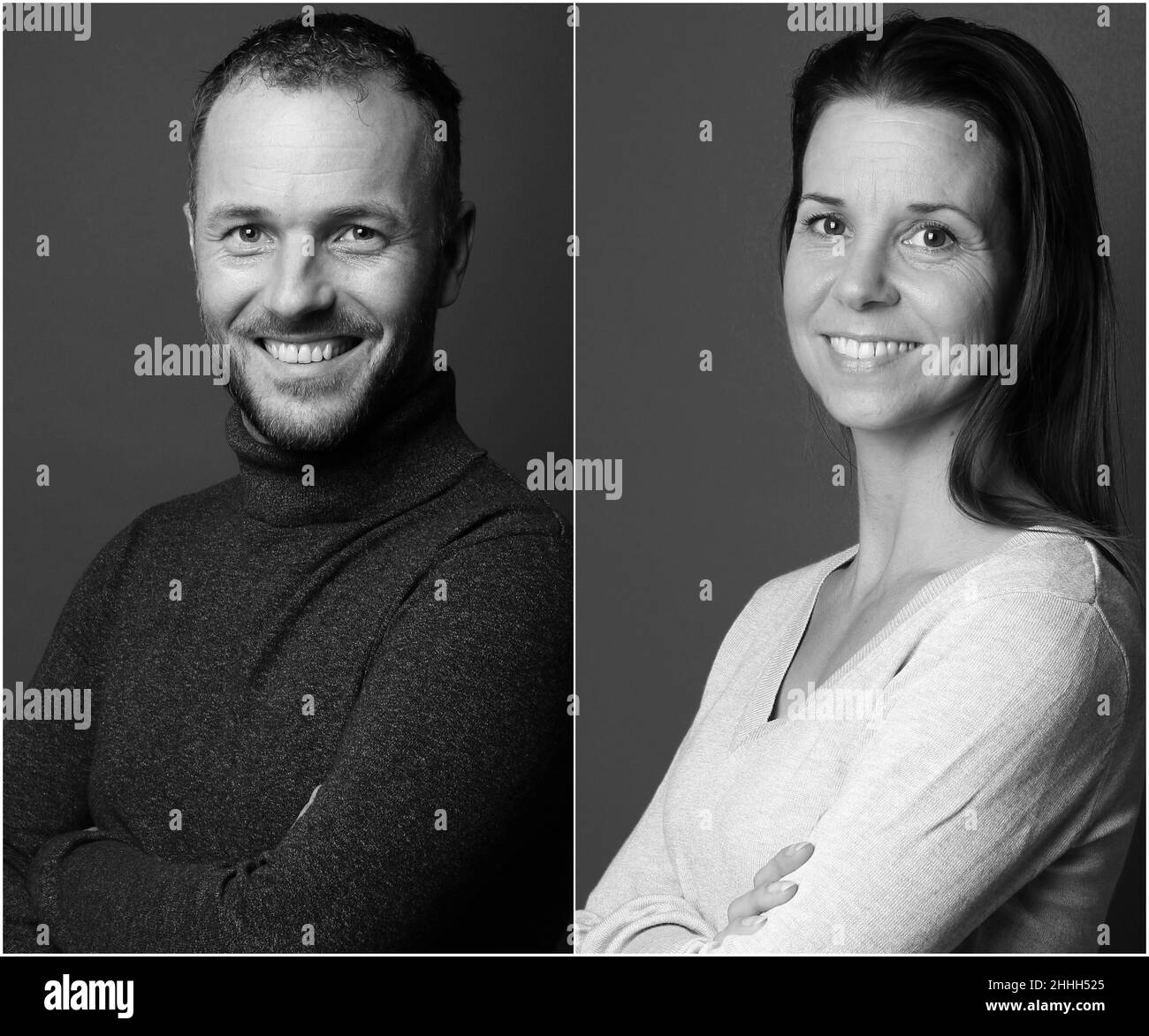 Gruppe von Menschen in einer Collage Stockfoto