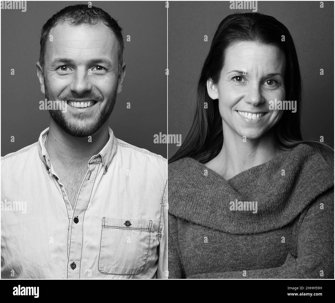 Gruppe von Menschen in einer Collage Stockfoto