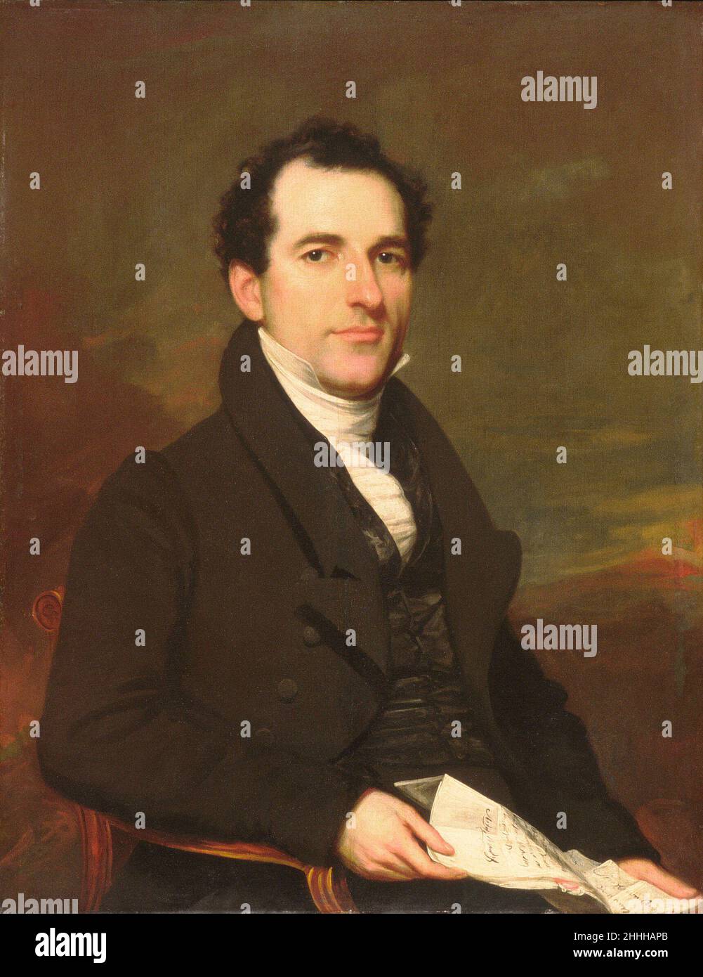 Henry La Tourette de Groot 1825–30 Samuel Lovett Waldo Amerikaner. Henry La Tourette de Groot 13094 Stockfoto