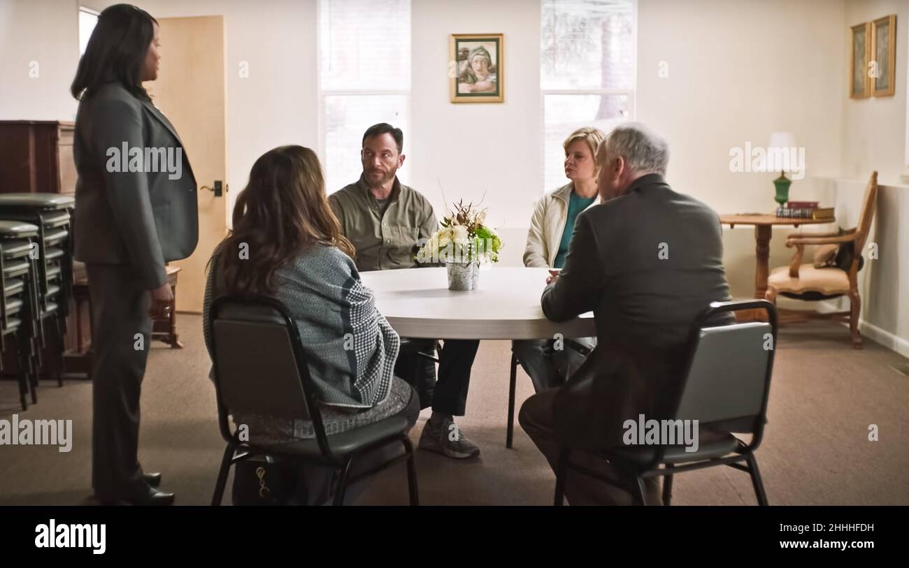 USA. Martha Plimpton, Jason Isaacs, Reed Birney und Ann Dowd in dem (C