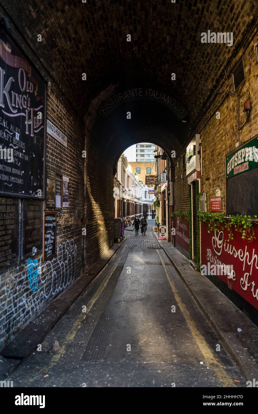 Enge, alte Gasse in Southwark, London, England, Großbritannien Stockfoto