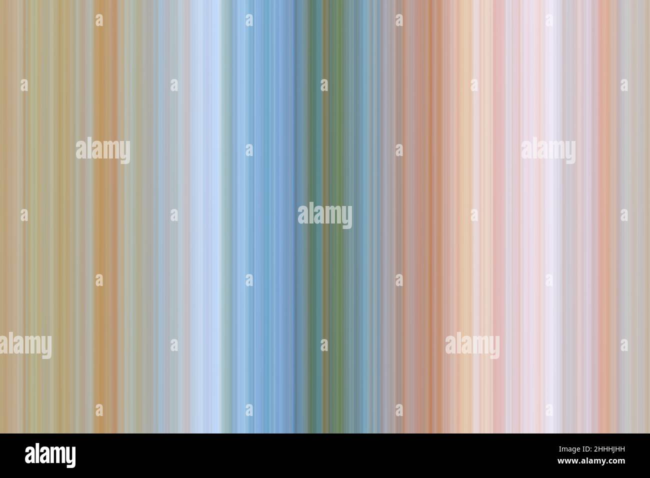 Abstrakt verschwommener Hintergrund mit vertikalen linearen Musterformen und Farben. Strukturierter, leuchtender Hintergrund für Präsentationen. Stockfoto