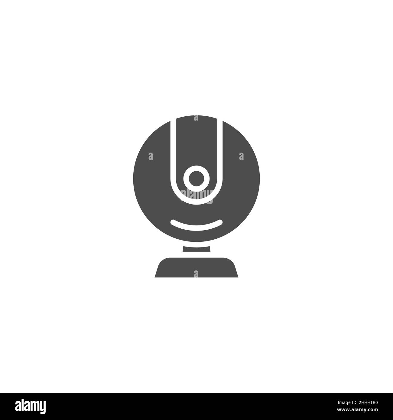 Digital Web Cam gefüllt Symbol. Lineare Stil Zeichen für mobile Konzept und Web-Design. Web Cam Video Anruf Umriss Vektor-Symbol. Symbol, Logo-Illustration. P Stock Vektor